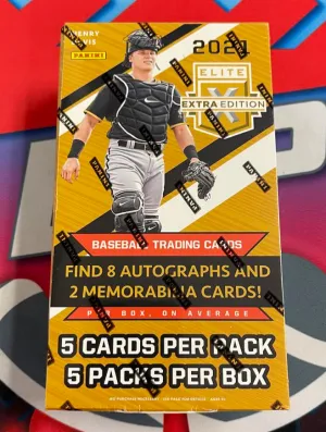 2021 Panini Elite Extra Edition Baseball Hobby Box