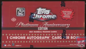 2021 Topps Chrome Platinum Anniversary Baseball Hobby Box