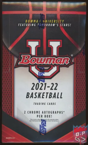 2021/22 Bowman University Basketball Hobby Box