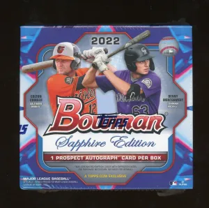 2022 Bowman Baseball Sapphire Edition Box