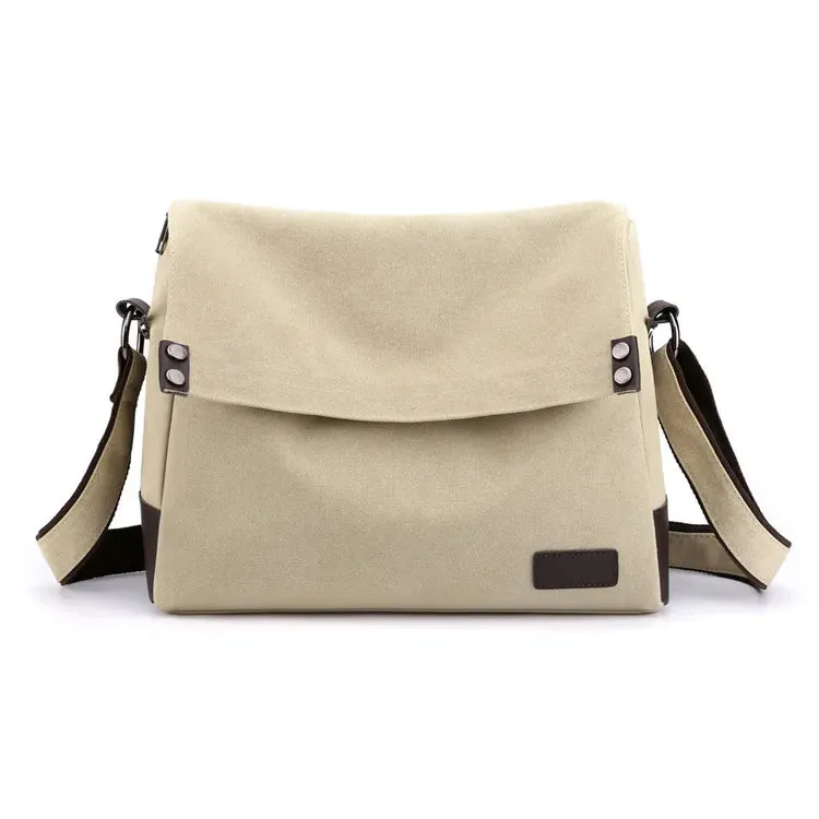 2025 New Vintage Men's Shoulder Bag – High-Quality Canvas Crossbody & Messenger Bag | Casual Business Handbag for Men