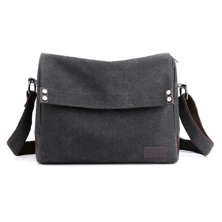 2025 New Vintage Men's Shoulder Bag – High-Quality Canvas Crossbody & Messenger Bag | Casual Business Handbag for Men
