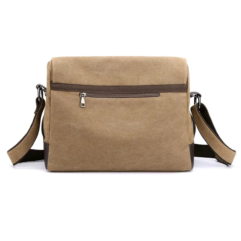 2025 New Vintage Men's Shoulder Bag – High-Quality Canvas Crossbody & Messenger Bag | Casual Business Handbag for Men