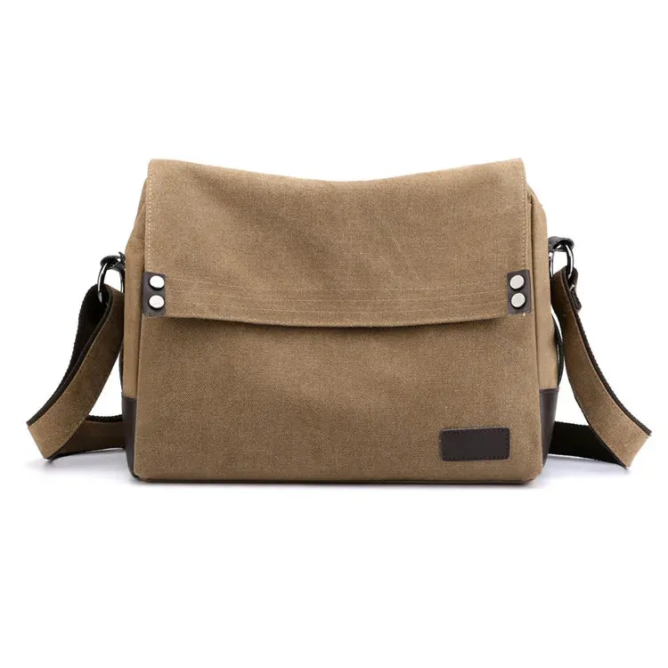 2025 New Vintage Men's Shoulder Bag – High-Quality Canvas Crossbody & Messenger Bag | Casual Business Handbag for Men