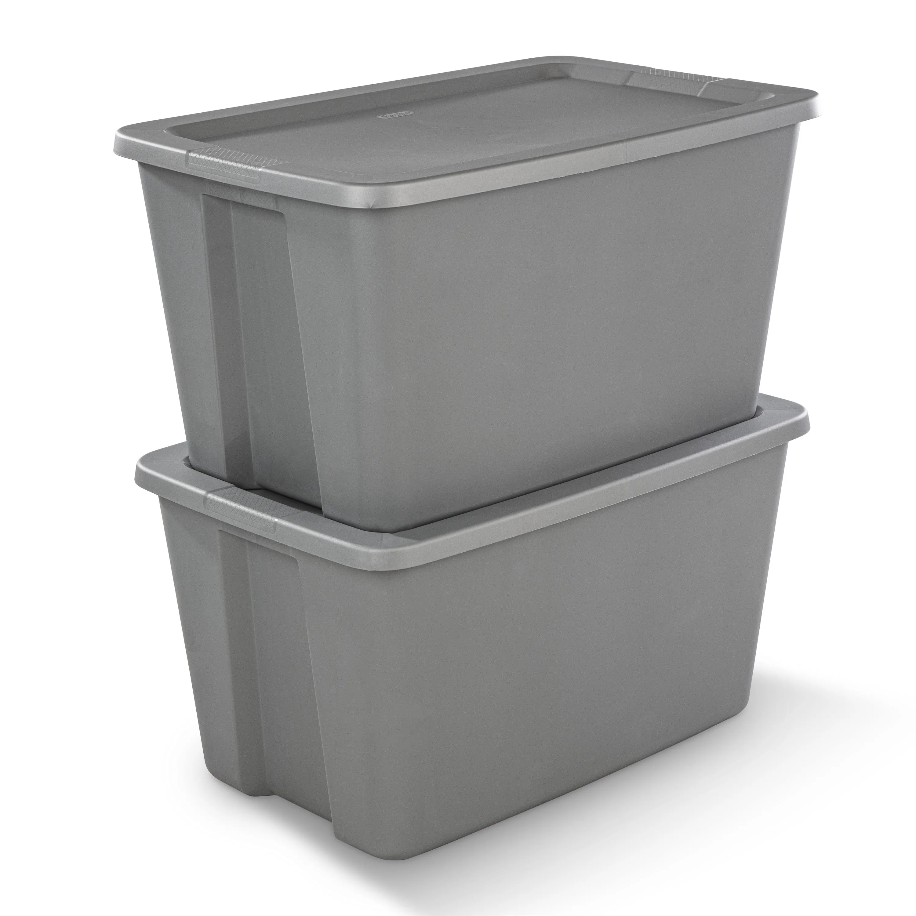 30 Gallon Tote Box Plastic, Gray, Free Delivery