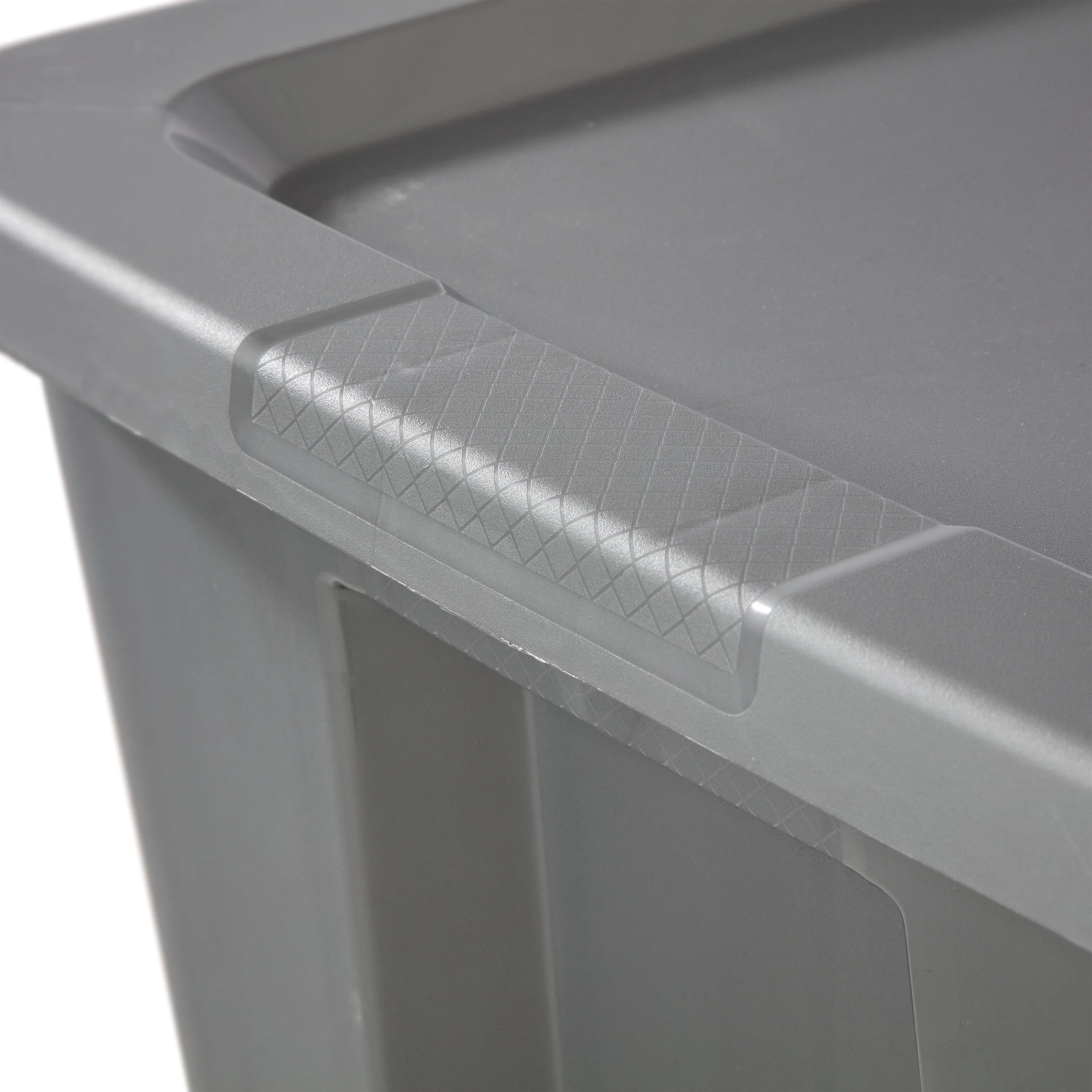 30 Gallon Tote Box Plastic, Gray, Free Delivery