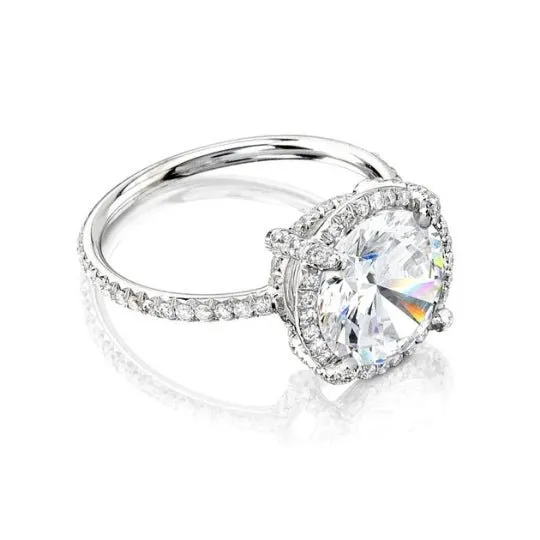 3/4 Carat Round Cut Diamond - D SI2 - 0.77ct - 188048