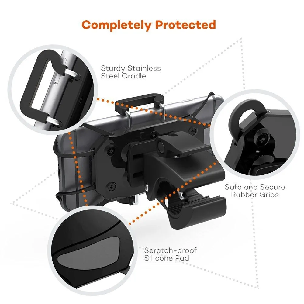 360° Rotatable Motorbike Bicycle Bike Phone Holder Mount Handlebar