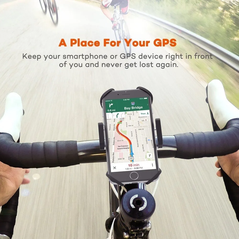 360° Rotatable Motorbike Bicycle Bike Phone Holder Mount Handlebar