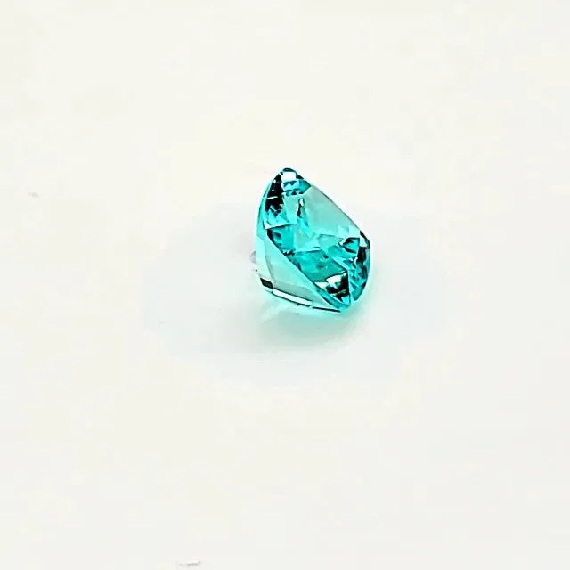3.78ct Paraiba Tourmaline Neon Color Cushion Cut
