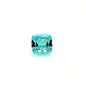 3.78ct Paraiba Tourmaline Neon Color Cushion Cut