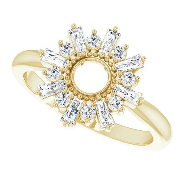 3/8 CTW Diamond Radiance Ring