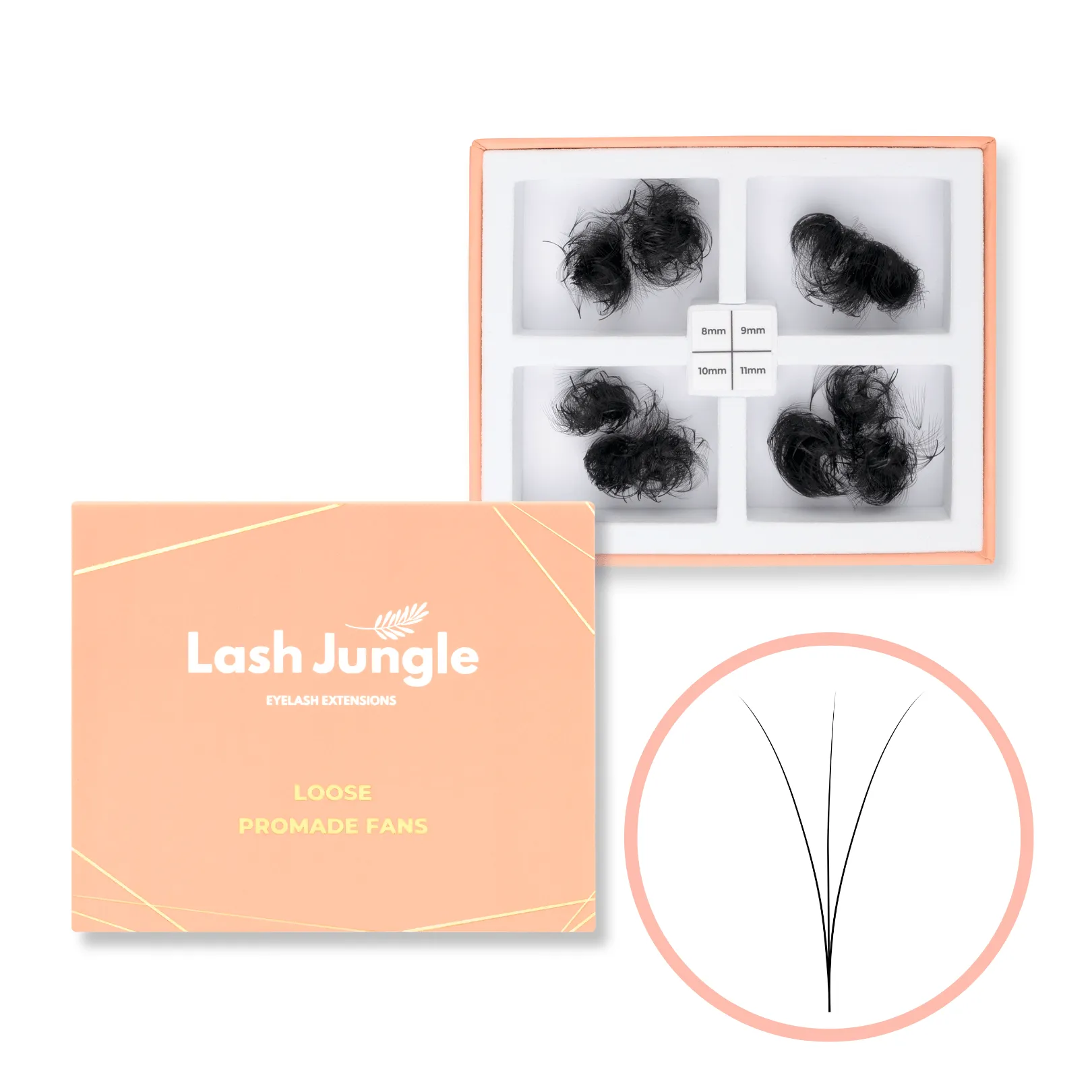 3D Loose Promade Fans - 1000 Premade Volume Lashes