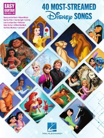 40 MOST-STREAMED DISNEY SONGS for Easy Guitar and TAB