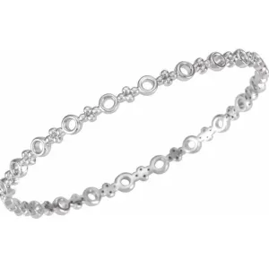 4.4 mm Thin & Petite Bangle 7" Bracelet