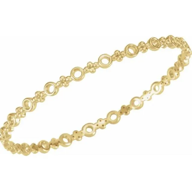 4.4 mm Thin & Petite Bangle 7" Bracelet