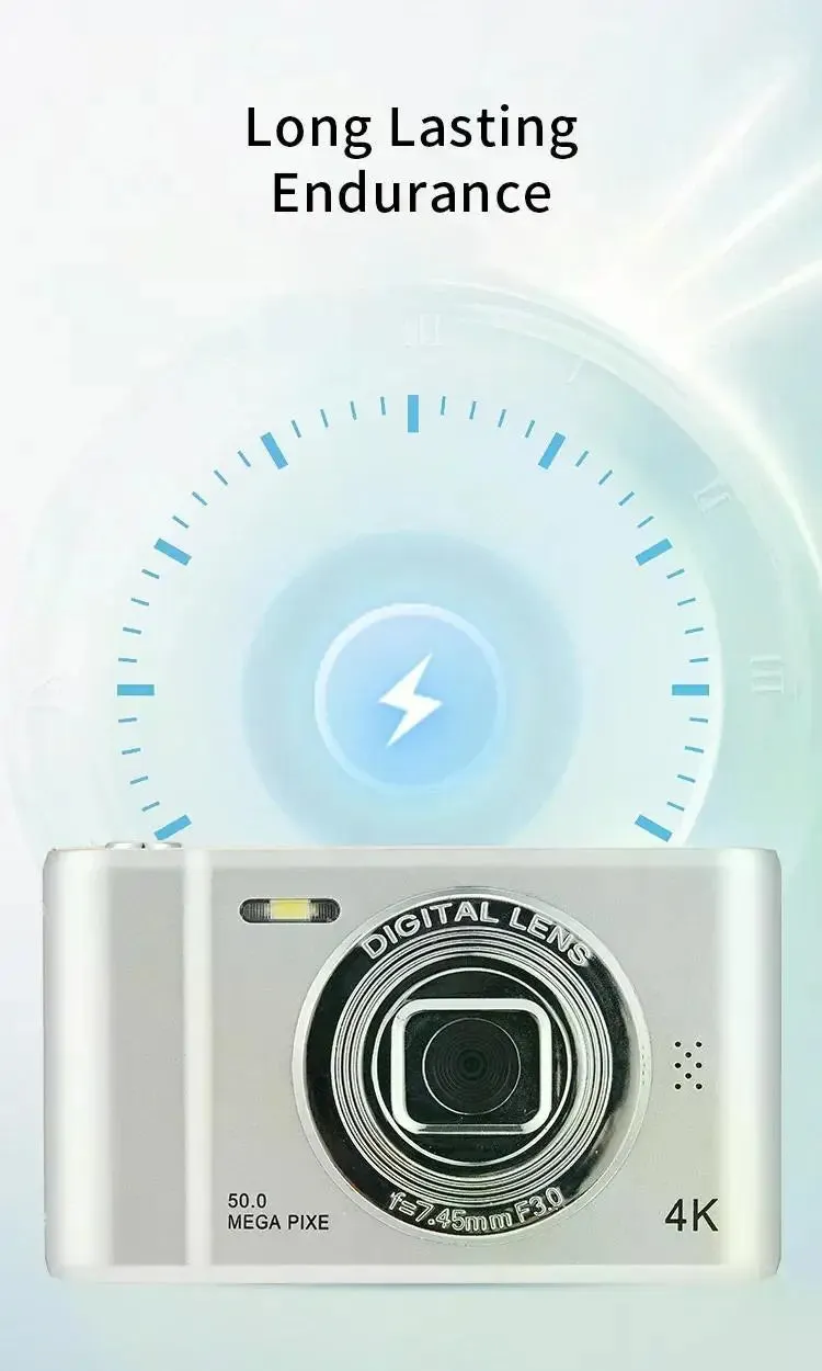 4K Ultra HD Fashion Camera 2.4 Inch Screen - 50 Megapixels