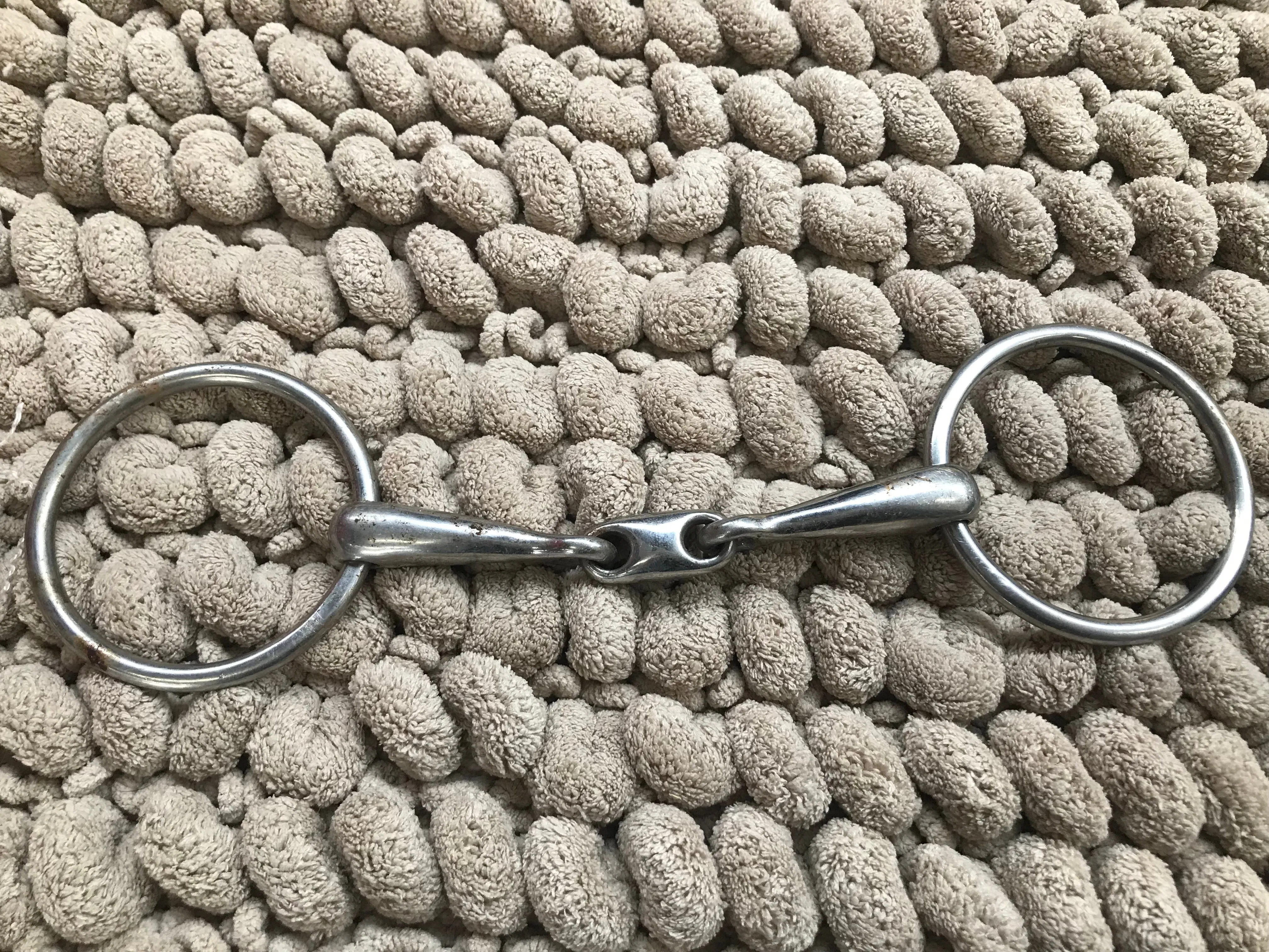 5” loose ring snaffle with lozenge