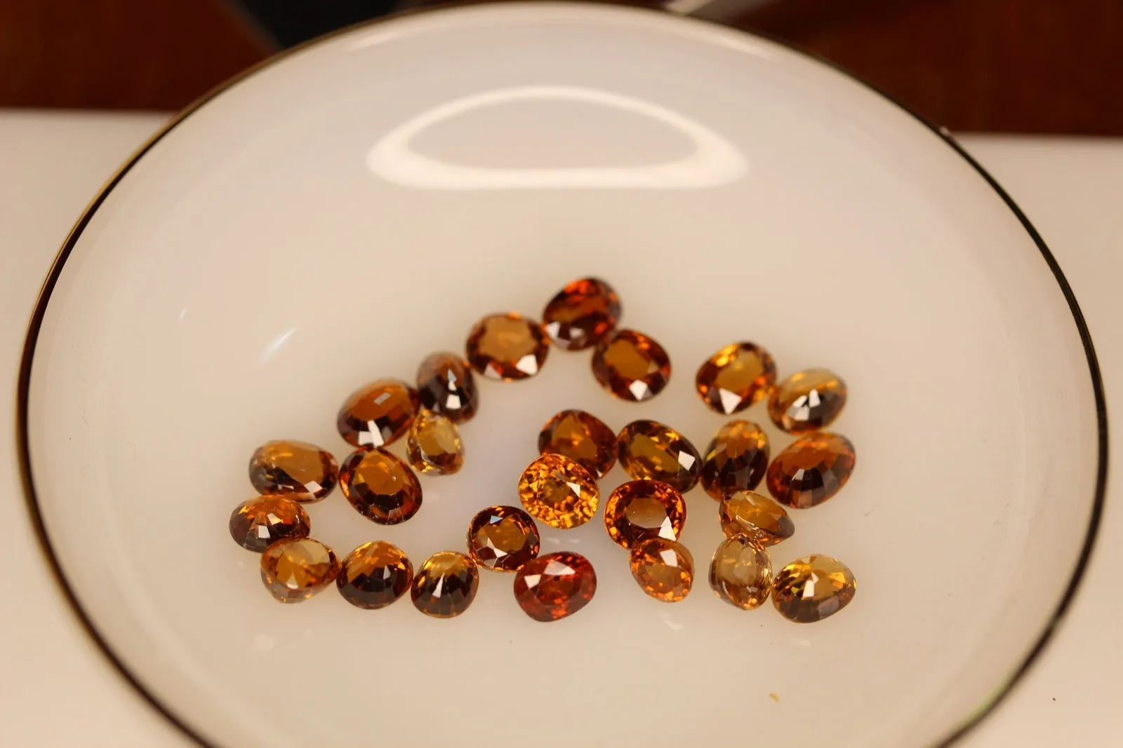 50 ct Reddish Golden Brown Zircon Stones | Combodia Zircons