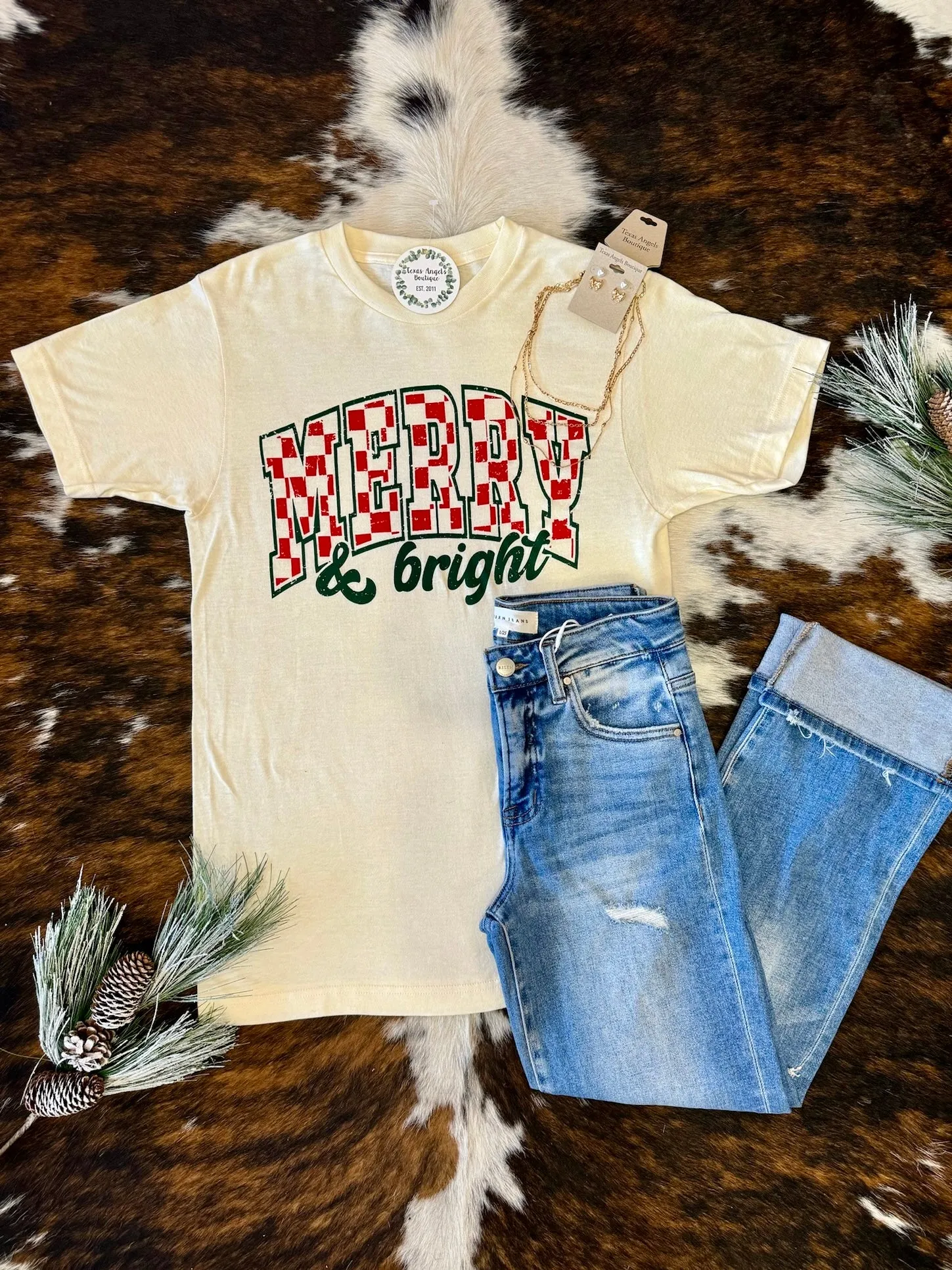 50% Off - Merry & Bright Graphic Tee
