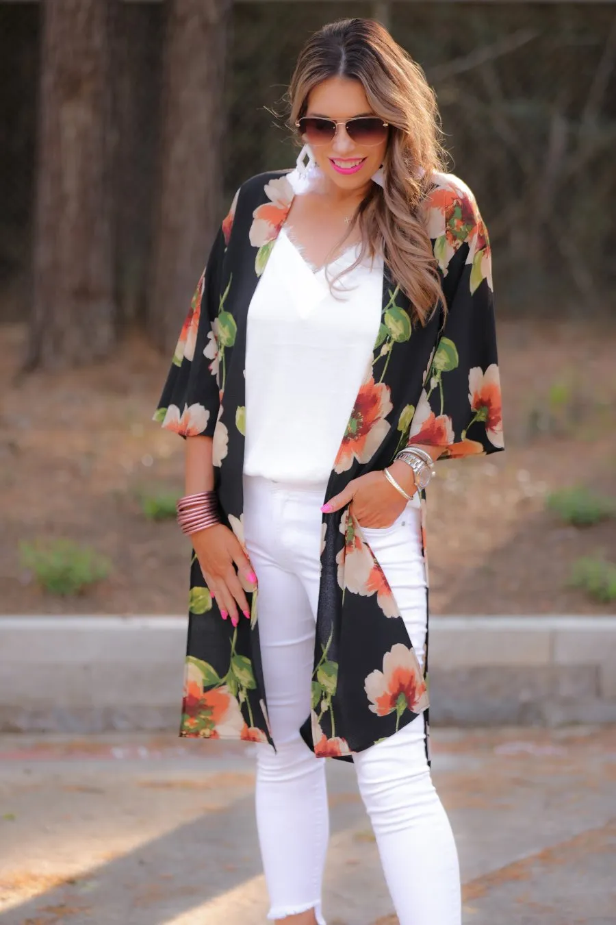 Addison Floral Kimono