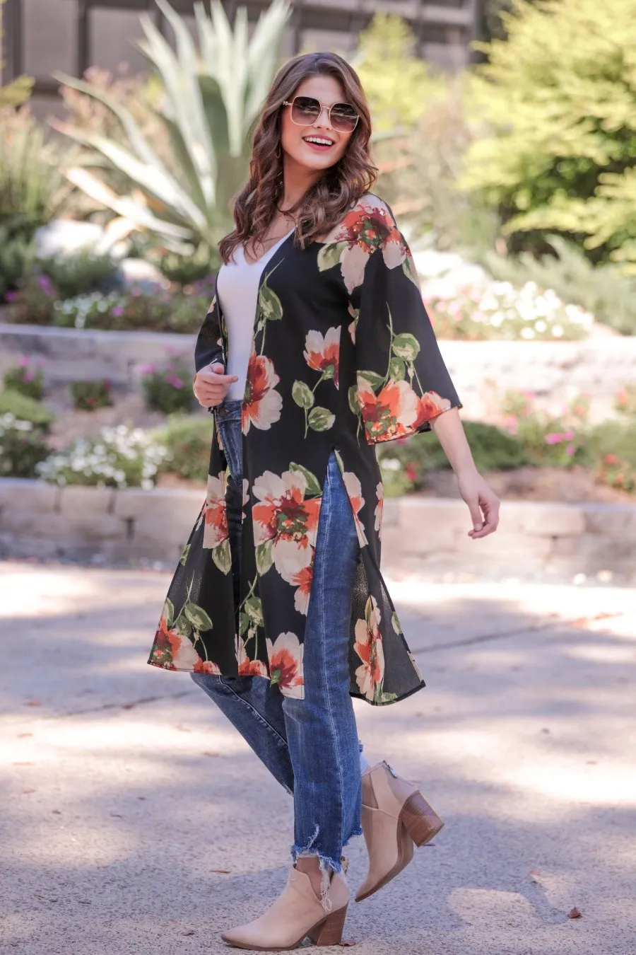 Addison Floral Kimono