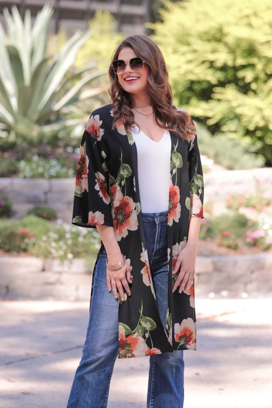 Addison Floral Kimono