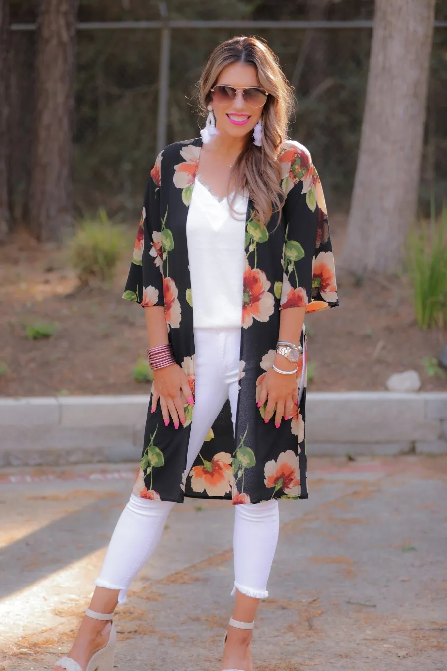 Addison Floral Kimono