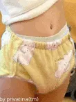 adult baby diaper panties happy clouds