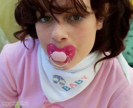 adult baby neckerchief with embroidery