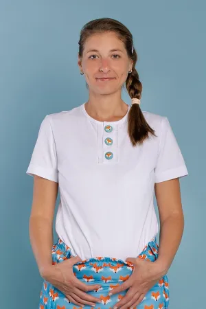 ADULT BABY SHIRT WITH DECORATIVE BUTTONS AS YOU WISH