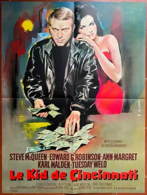 Affiche LE KID DE CINCINNATI Norman Jewison STEVE McQUEEN Poker Casino 60x80cm