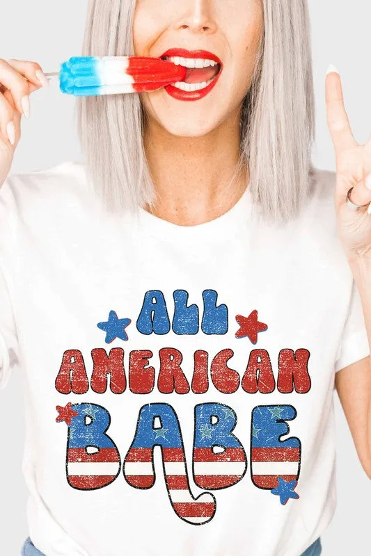 ALL AMERICAN BABE GRAPHIC TEE