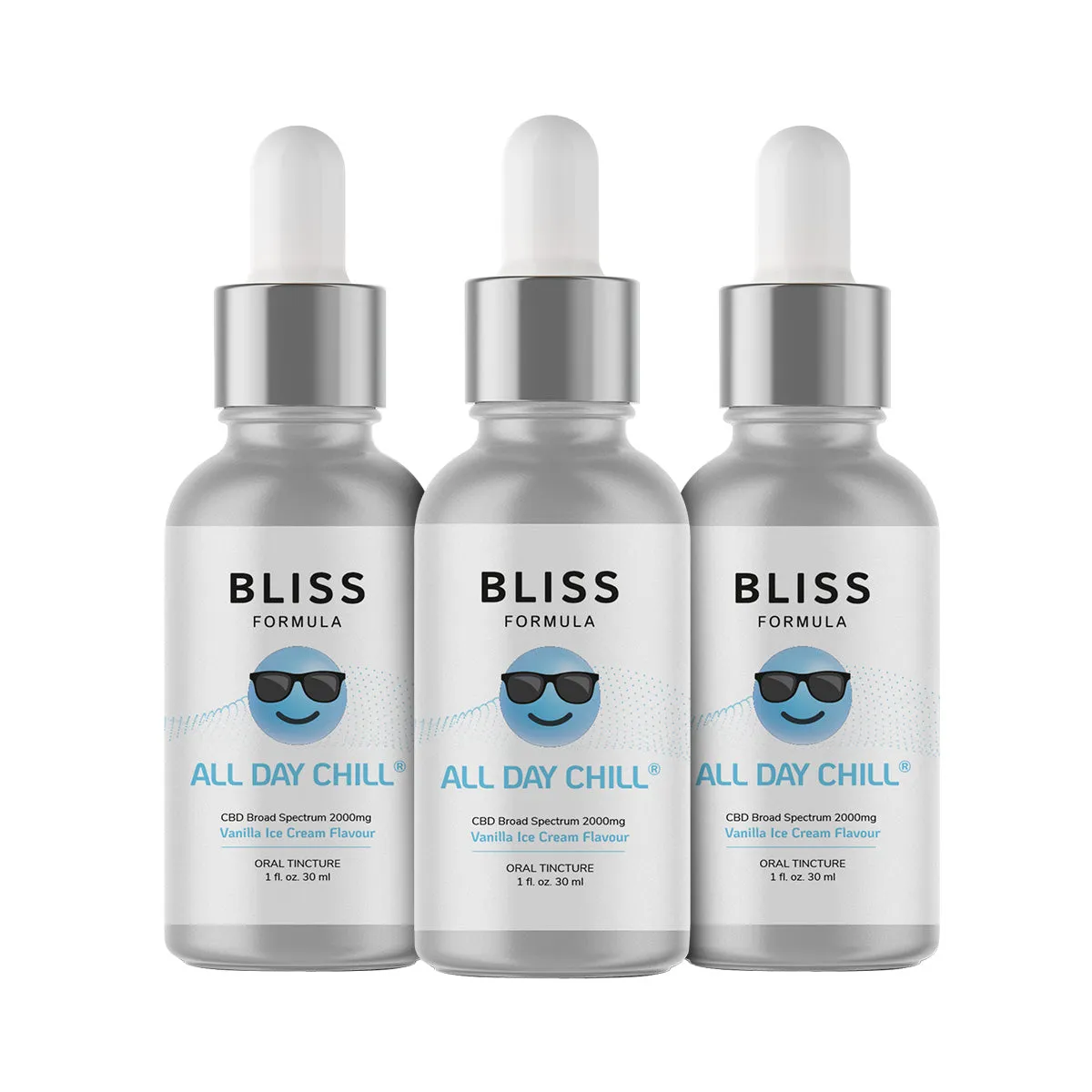 ALL DAY CHILL® 30ml Tincture (2000mg Broad Spectrum CBD)