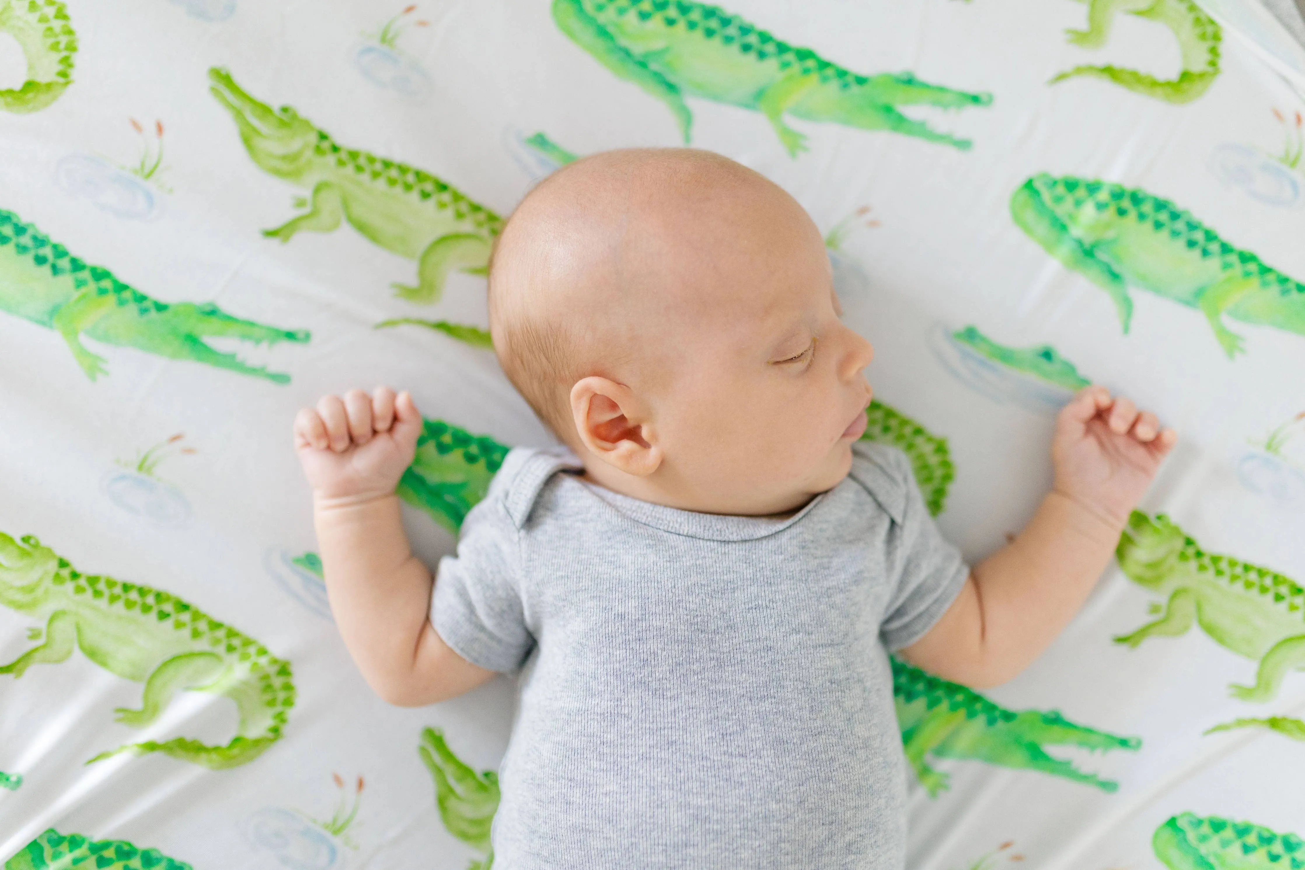 Alligator Knit Swaddle Florida Kid