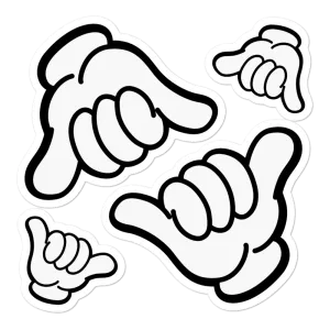Aloha Tribe Hawaii Shaka Sticker Pack