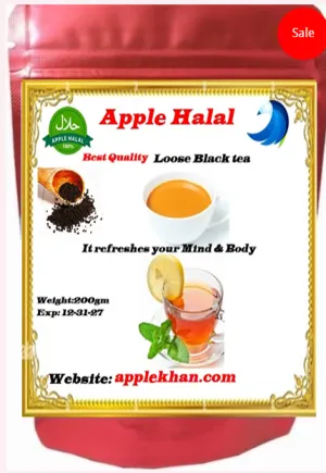 Apple Halal black loose tea