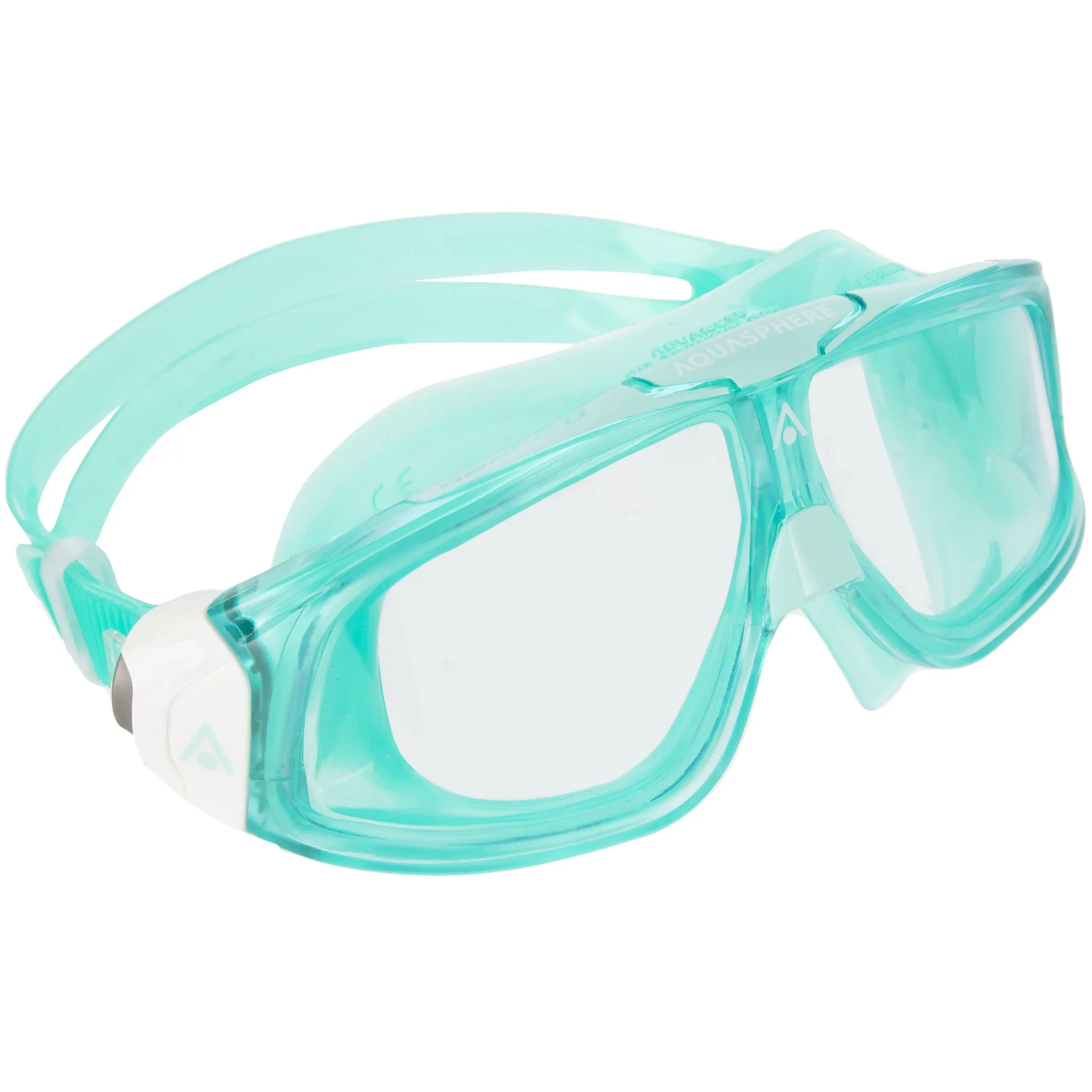 Aquasphere Seal 2.0 Swimming Mask Goggles Green Clear Lenses