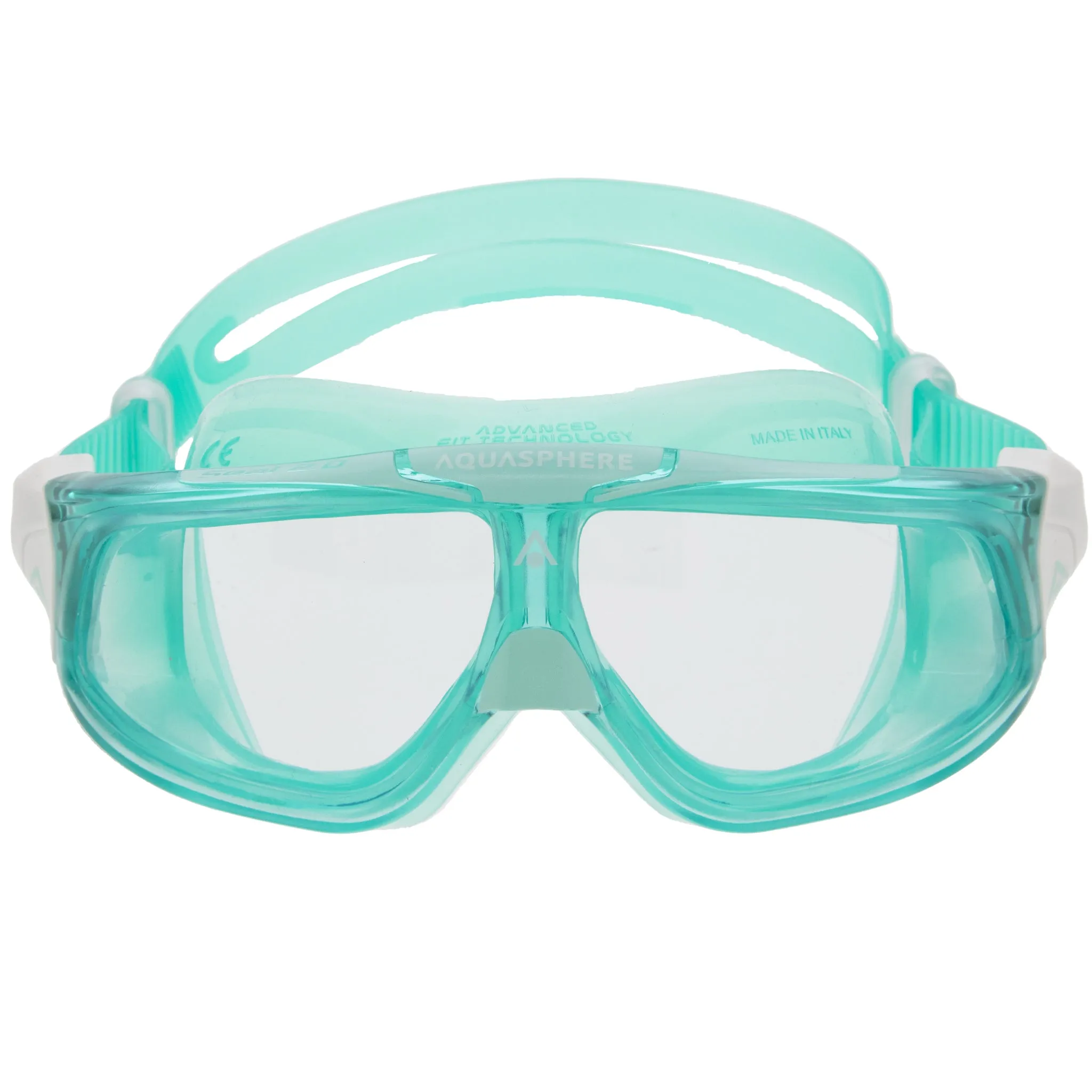 Aquasphere Seal 2.0 Swimming Mask Goggles Green Clear Lenses