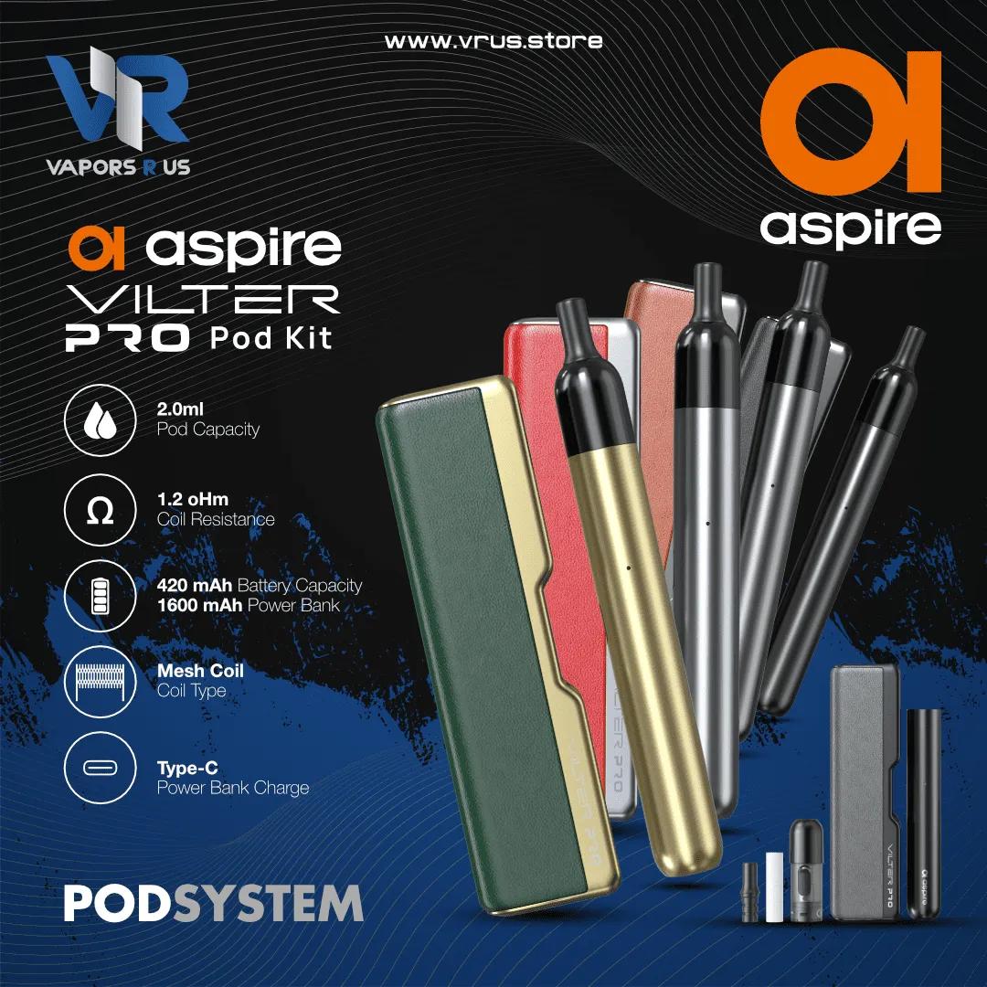 ASPIRE - Vilter PRO Pod Kit 1600mAh   420mAh