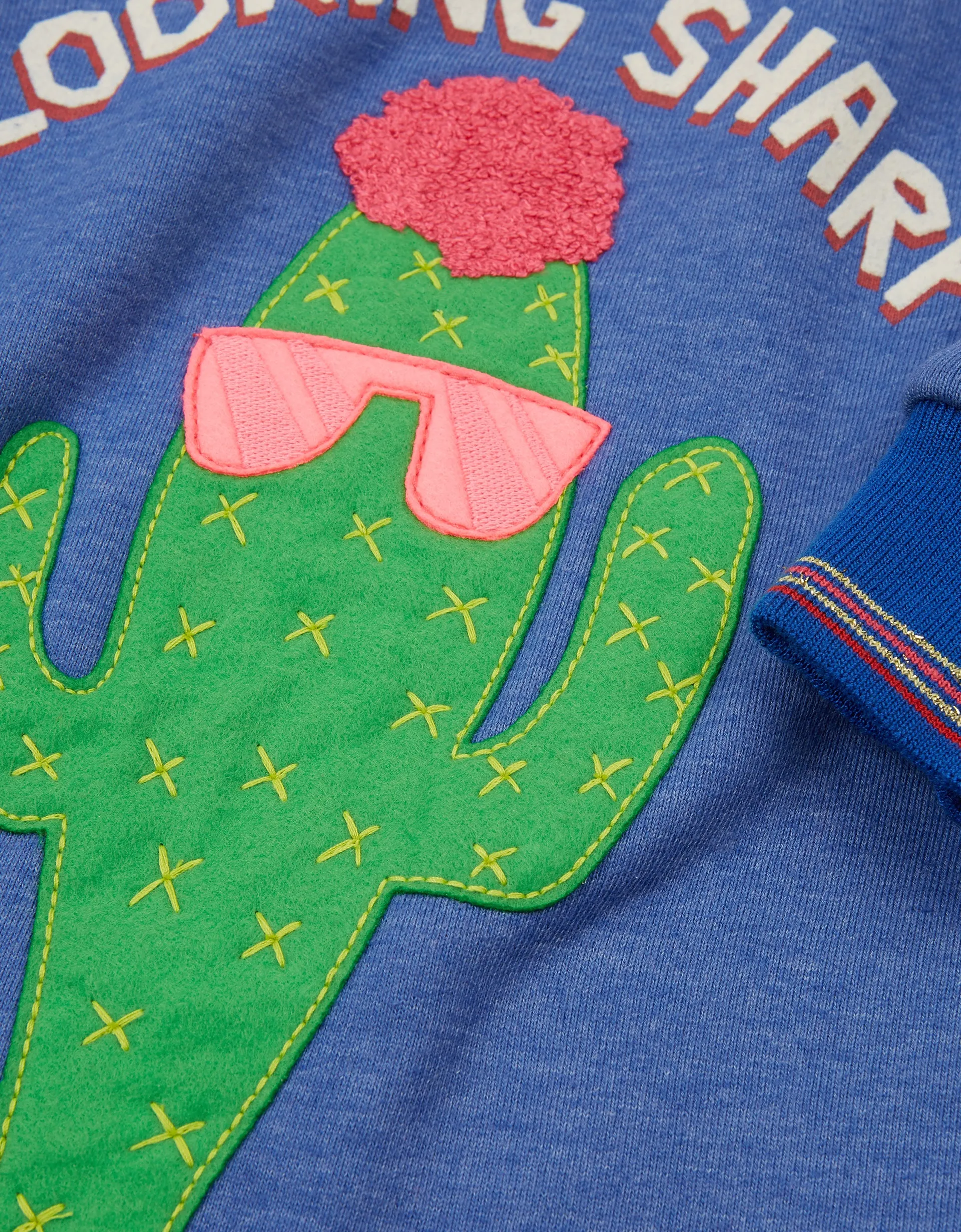 AW18 Oilily Girls Hippel Blue 'Looking Sharp' Blue Sweat Dress