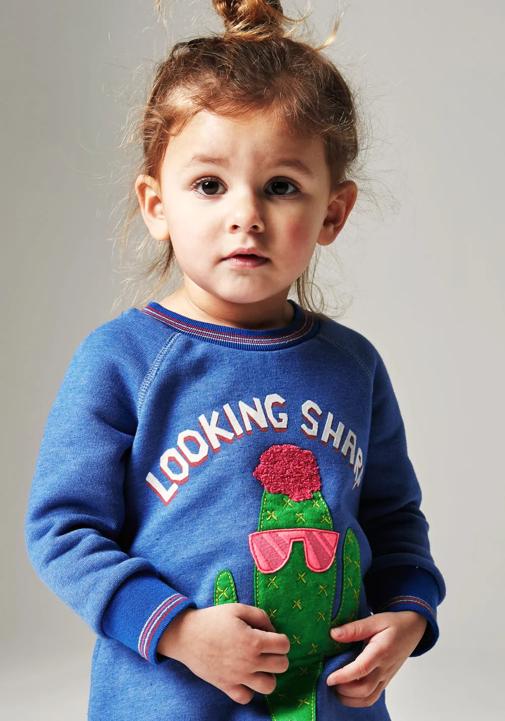 AW18 Oilily Girls Hippel Blue 'Looking Sharp' Blue Sweat Dress