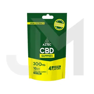Aztec CBD Broad Spectrum 300mg CBD Gummies - 10 Pieces