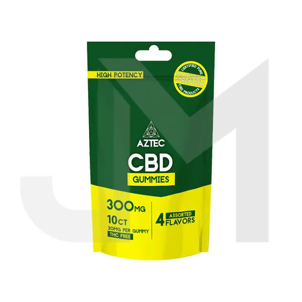 Aztec CBD Broad Spectrum 300mg CBD Gummies - 10 Pieces