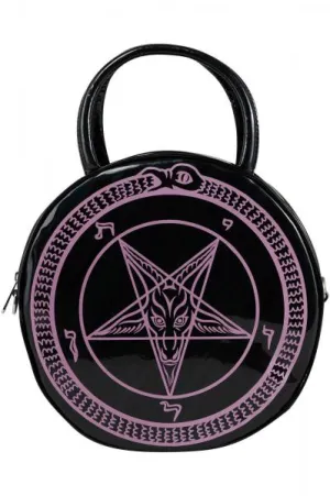 Baby Baphomet Handbag - Holographic Black