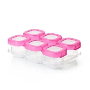 Baby Blocks Freezer Storage Containers (2Oz) - Pink