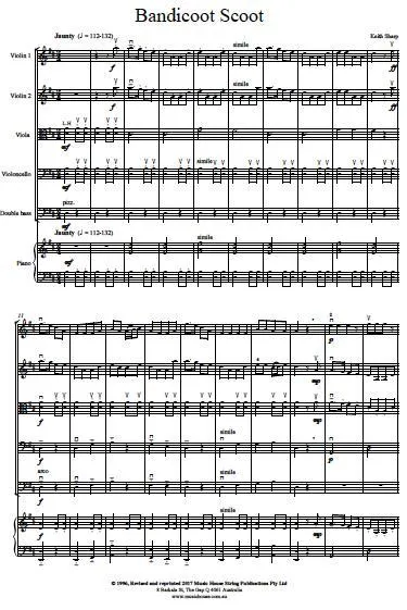 Bandicoot Scoot (Keith Sharp) for String Orchestra