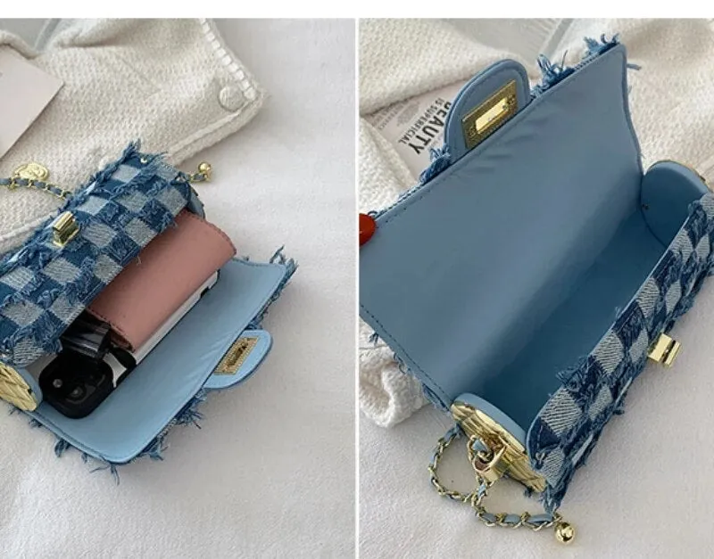 Barrel Denim Handbag