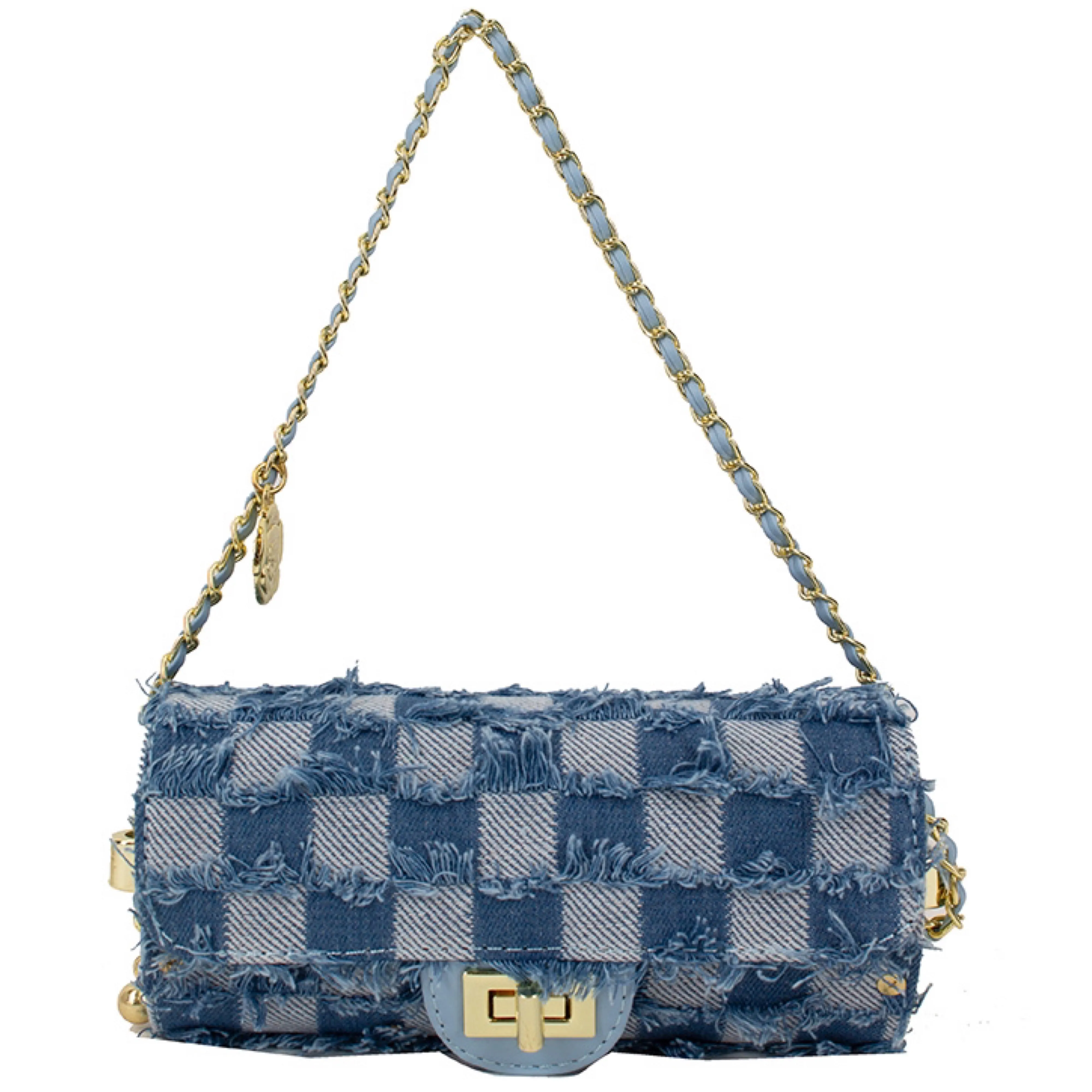 Barrel Denim Handbag