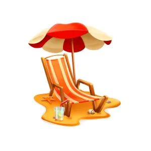 Beach Umbrella Graphic Decal